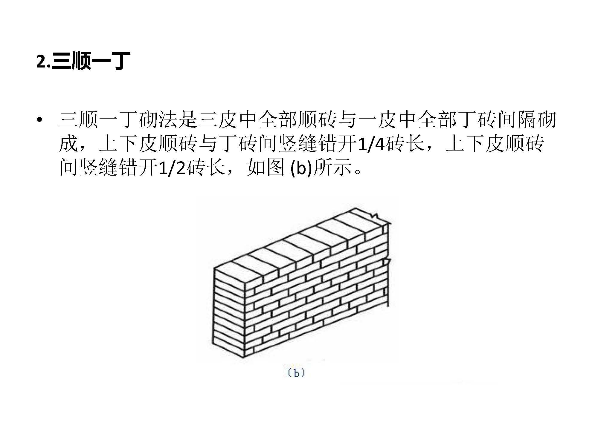 墙的砌筑形式及方法