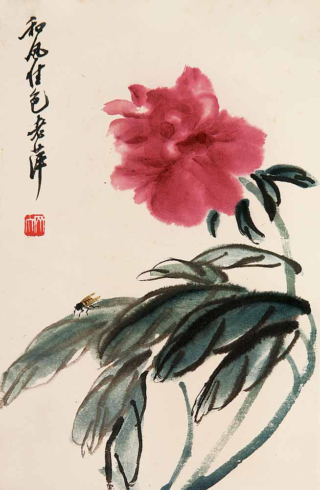 齐白石水墨花鸟作品欣赏